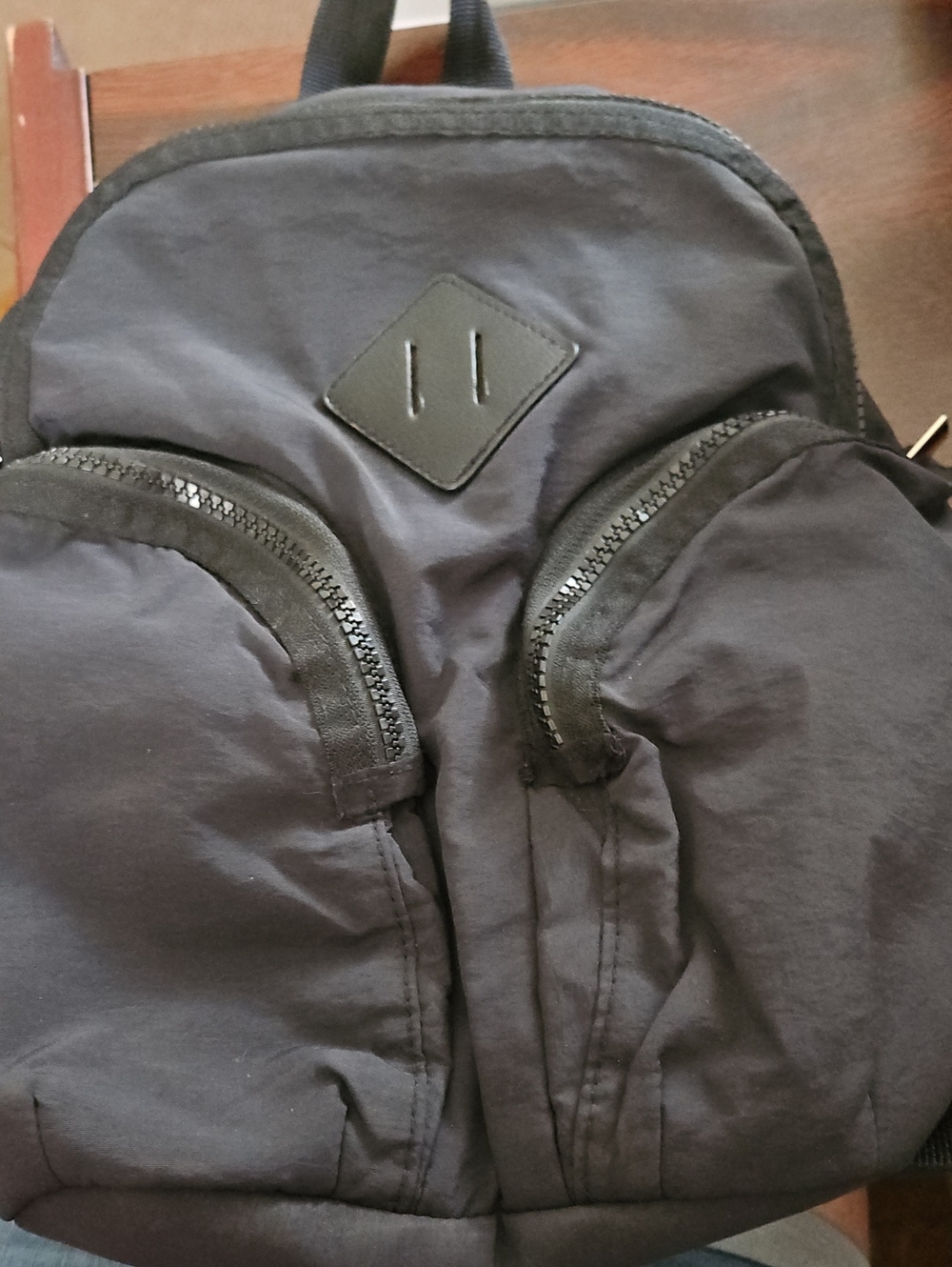wild fable Black Mini Backpack with Front Pockets